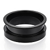 201 Stainless Steel Grooved Finger Ring Settings STAS-TAC0007-01B-1