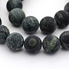 Frosted Natural Kambaba Jasper Beads Strands X-G-M272-14-6mm-1
