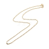 Brass Oval Link Chains Necklace for Women NJEW-P265-21G-2
