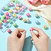 50Pcs Plating Acrylic Beads OACR-CJ0002-18-4