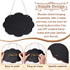Wooden Double Sided Hanging Chalkboard Signs HJEW-WH0036-86A-3