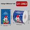 200Pcs Christmas Theme Paper Self-Adhesive Stickers DIY-M070-02S-1