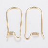 304 Stainless Steel Hoop Earrings Findings Kidney Ear Wires A-STAS-H436-03-2