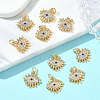SHEGRACE Brass Cubic Zirconia Pendants XGRQ3K142-532G-4