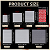 100Pcs 5 Styles Rectangle and Square Double-Sided EPE Foam Resealable Bags ABAG-BC0001-75-2