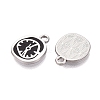 Rack Plating Alloy Enamel Pendants ENAM-N070-01A-01P-02-2
