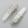 Natural Quartz Crystal Pointed Pendants G-O164-02-P05-2