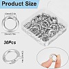 Zinc Alloy Spring Gate Rings FIND-SP0001-08A-2