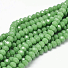 Faceted Rondelle Glass Beads Strands GLAA-I033-6mm-22-A-1