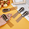 4Pcs 2 Colors Fashionable Star Felt Tassel Epaulettes FIND-HY0004-93-3