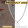 1Pc 304 Stainless Steel Letter Pendant Necklaces NJEW-LP0001-33D-P-2