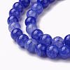Crackle Glass Beads Strands GLAA-F098-05C-11-3