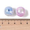 10Pcs UV Plating Colours Acrylic Beads OACR-S146-01C-4