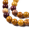 Natural Mookaite Beads Strands X-G-S259-37-8mm-2