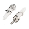 Natural Quartz Crystal Big Pointed Pendants G-A172-16N-2