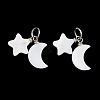 Natural Shell Pendants PALLOY-JF05787-1