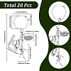 20Pcs Sports Alloy Keychains KEYC-SC00038-2