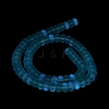 Frosted Transparent Glass Beads Strands X-FGLA-M002-01B-5