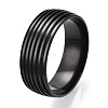 201 Stainless Steel Grooved Finger Ring Settings STAS-WH0047-05EB-2