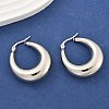 Non-Tarnish 304 Stainless Steel Chunky Hoop Earrings for Women X-EJEW-F280-06E-P-4