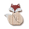 Autumn Single Face Printed Wood Cabochons WOOD-I010-01F-1