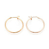 304 Stainless Steel Hoop Earrings EJEW-T048-25C-G-1