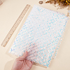 1M Polyester & PVC Sequined Mesh Fabric DIY-CY0003-54B-3