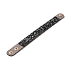 Faux Suede Snap Cord Bracelet BJEW-F428-12-1