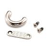 Zinc Alloy D Clasps PALLOY-A068-02P-4