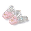 Resin Pendants RESI-B029-01P-W-2