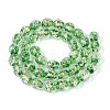 Handmade Foil Glass Beads Strands FOIL-N033-03B-2