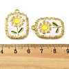 304 Stainless Steel Enamel Pendants STAS-D369-12G-3
