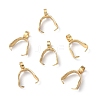 201 Stainless Steel Pendant Pinch Bails X-STAS-E437-27G-1