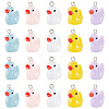 20Pcs Opaque Resin Pendants RESI-TADJ0001-09-2