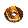 Donut/Pi Disc Natural Gemstone Pendants G-L234-30mm-05-1