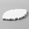 Oval Gesso Earring Display Plate EDIS-WH0016-045-3