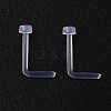 Acrylic L-Shaped Nose Ring AJEW-YWC0001-01G-1