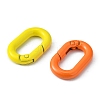 10Pcs Spray Painted Alloy Spring Gate Rings FIND-YW0001-75-3