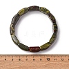 Natural Dragon Blood Bead Stretch Bracelets for Women Men BJEW-C097-02A-07-3