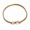 304 Stainless Steel Snake Chains Bracelets BJEW-O091-06-2