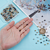 200Pcs 5 Colors Rack Plating Brass Beads KK-PH0011-70-3