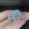 Brass Micro Pave Cubic Zirconia Finger Rings for Women FS-WG4C4EA-10-1