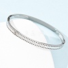 304 Stainless Steel Micro Pave Cubic Zirconia Hinged Bangles for Women BJEW-Z146-04P-5