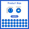 Spray Painted ABS Plastic Imitation Pearl Beads OACR-PA0001-38A-01-2