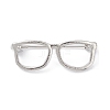 Alloy Eyeglasses Frame Brooch Pin JEWB-M027-03P-1