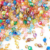 200Pcs Transparent Acrylic Pendants PALLOY-TAC0297-3