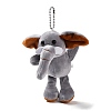 Cartoon PP Cotton Plush Simulation Soft Stuffed Animal Toy Elephant Pendants Decorations HJEW-K043-05-2