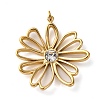 316 Stainless Steel Rhinestone Pendants STAS-K258-39A-G-1