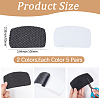 10 Pairs 2 Colors Polyester Self-Adhesive Shoe Hole Repair Patch FIND-CY0002-07-2