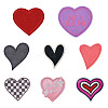 8Pcs 8 Styles Computerized Embroidery Cloth Patches PATC-TA0001-38A-1